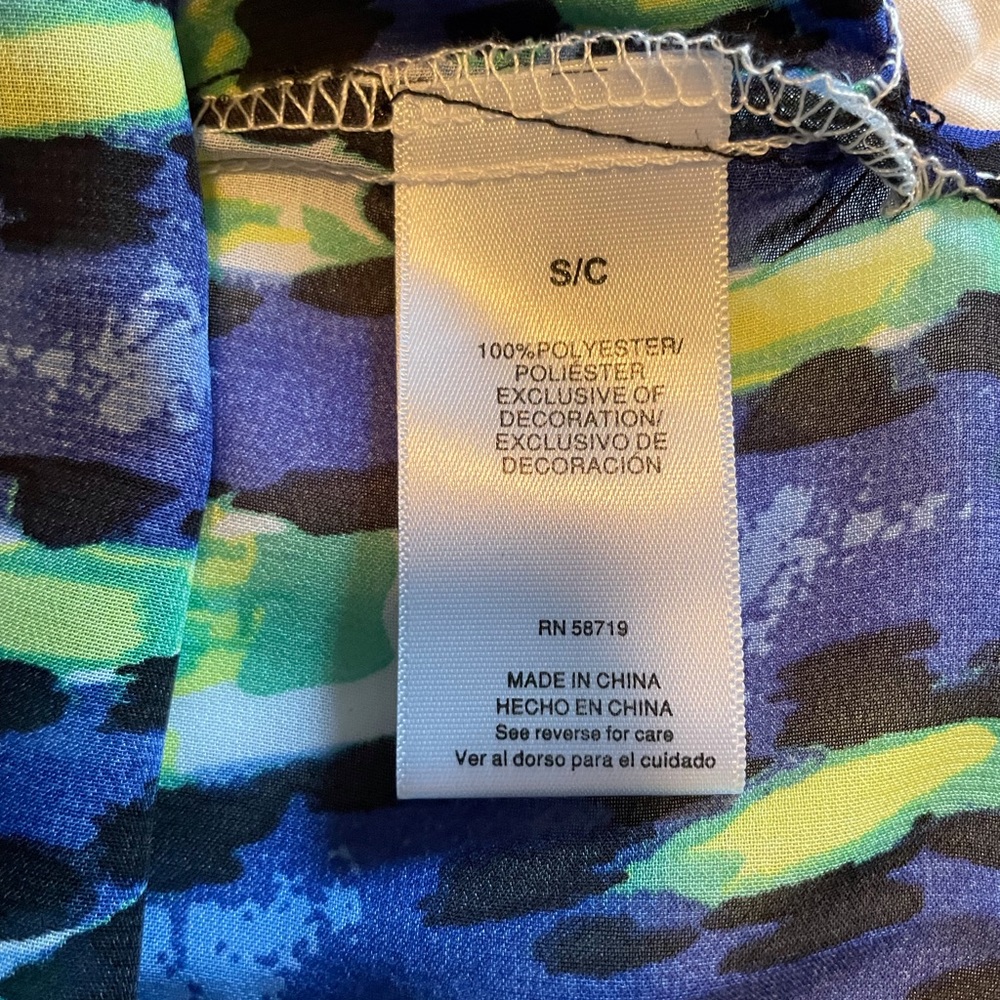 Valerie Stevens New Sheer Tunic Top Blouse Coverup S Small NWT - Picture 5 of 6